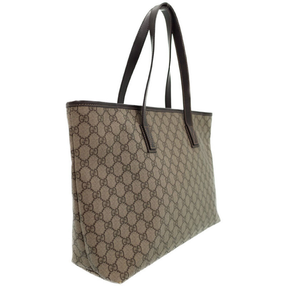 Gucci Bag GG Tote Supreme monogram brown GG canvas coated leather